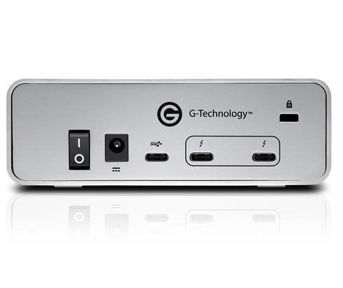 G-DRIVE Thunderbolt 3 /USB-C 4TB BACK VIEW