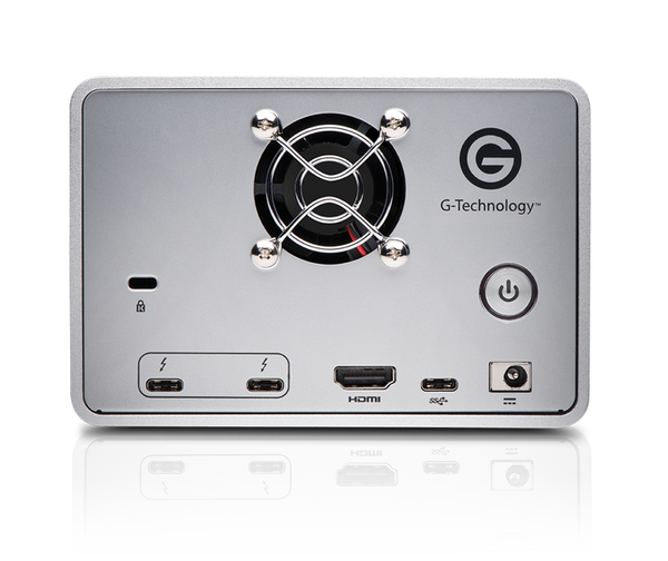 G-RAID Thunderbolt 3 / USB3 with removable dual drive back view